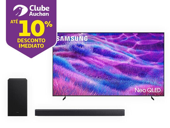 Campanha TVs e Barras de Som Samsung Auchan
