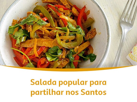 Salada popular para partilhar nos Santos