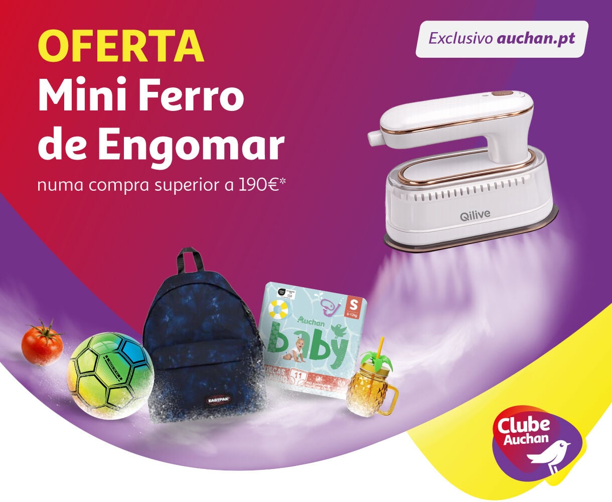 Campanha Oferta Mini Ferro Engomar Auchan