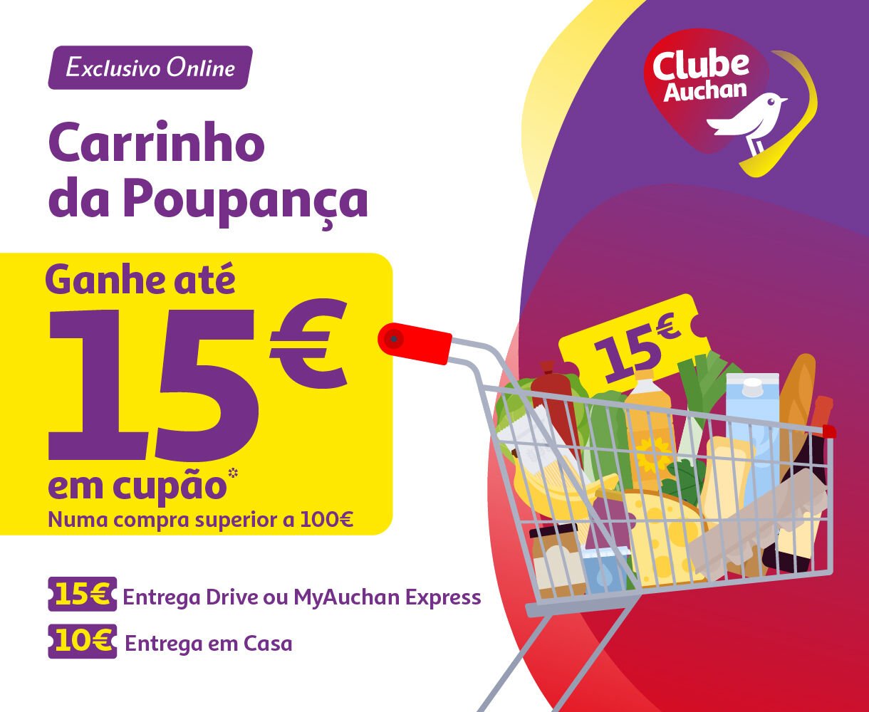 Campanha Ganhe At&eacute; 15&euro; Auchan