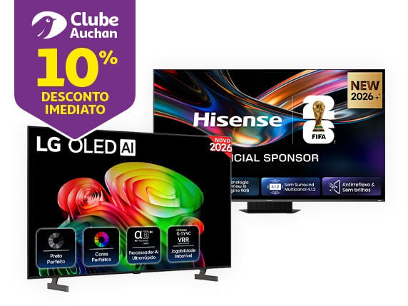 Campanha Sele&ccedil;&atilde;o de TVs Auchan
