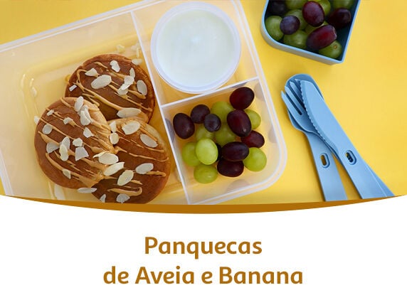Lancheira: Panquecas de Aveia e Banana