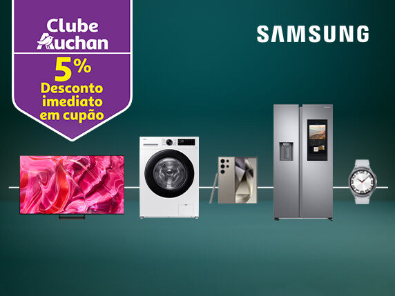 Campanha tecnologia Samsung Auchan