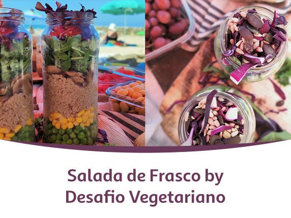 Salada de Frasco by Desafio Vegetariano