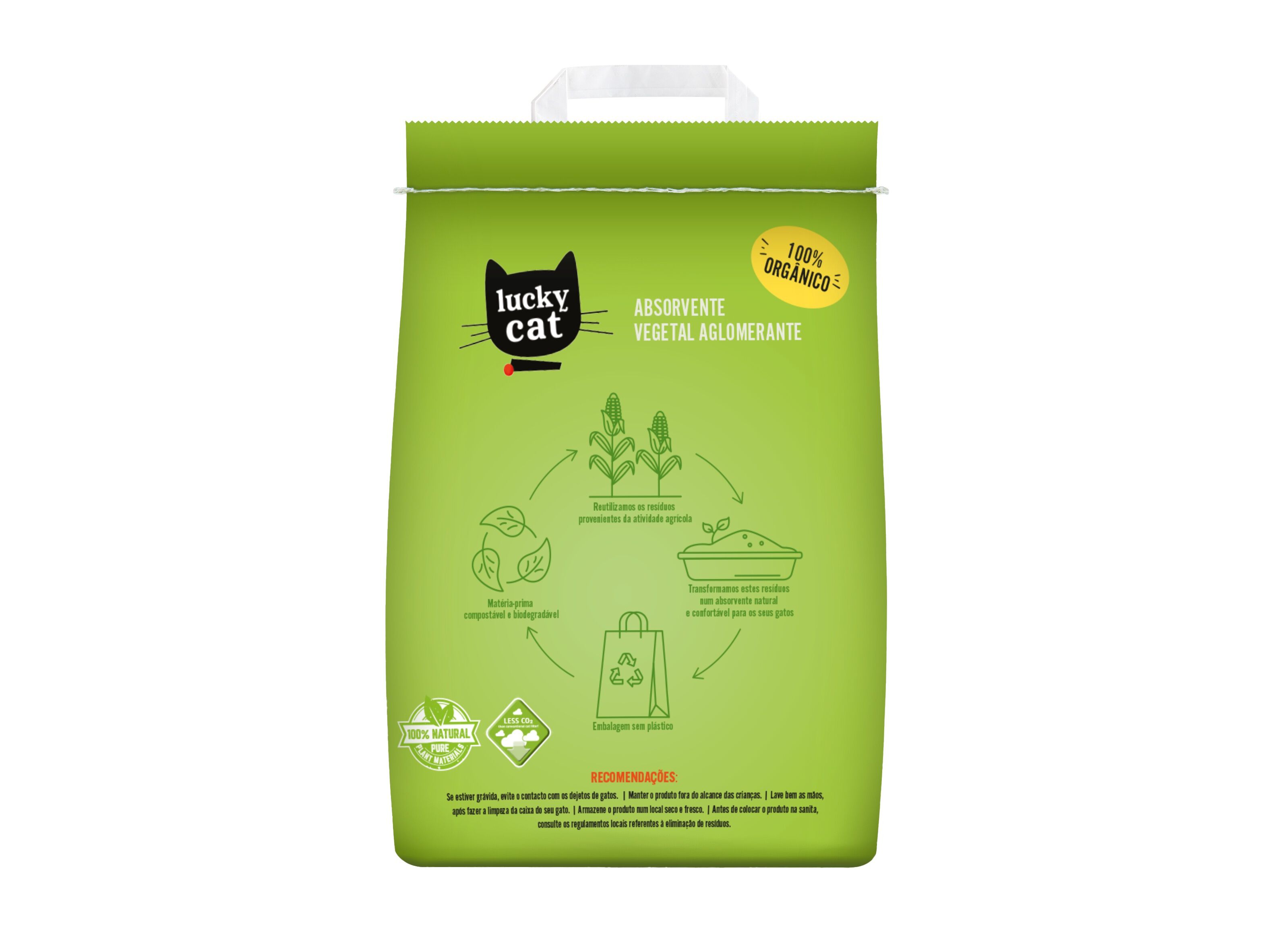 ABSORVENTE VEGETAL LUCKY CAT AGLOMERANTE 10L image number 1