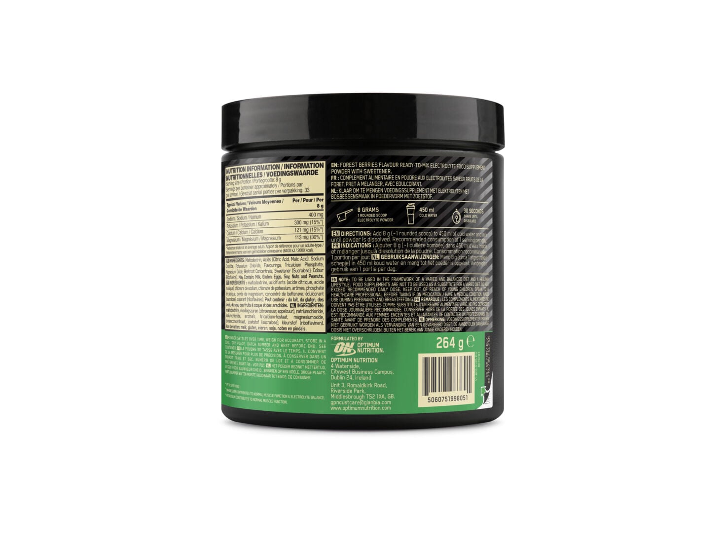 ELETR&Oacute;LITOS OPTIMUM NUTRITION FRUTOS BOSQUE 264G image number 1