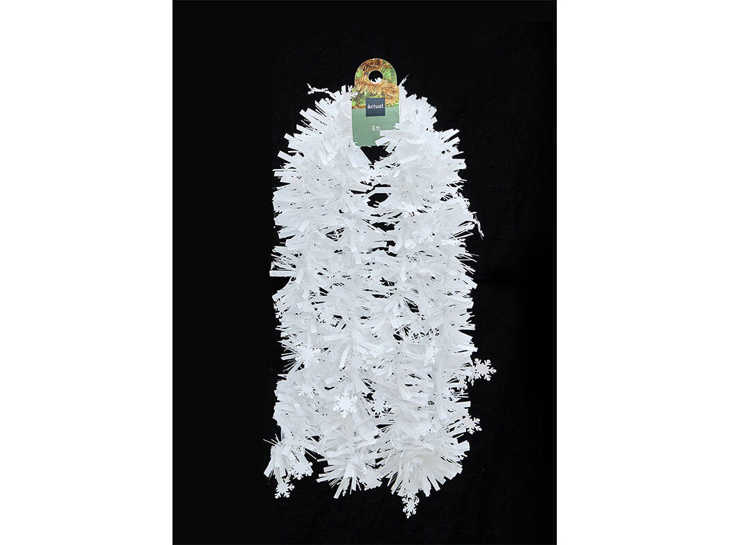 FITA PARA &Aacute;RVORE DE NATAL ACTUEL BRANCO 2MX9CM image number 0