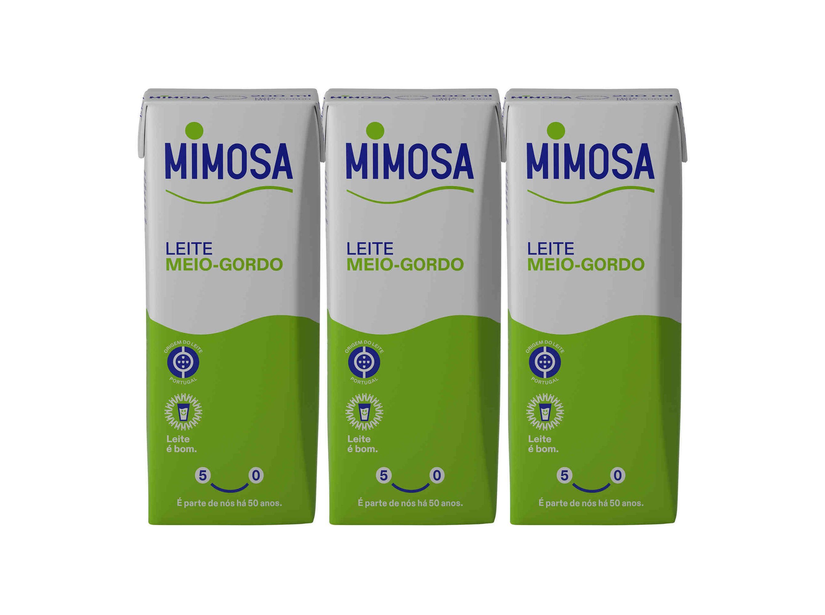 LEITE MIMOSA UHT MEIO GORDO 3X200ML image number 0