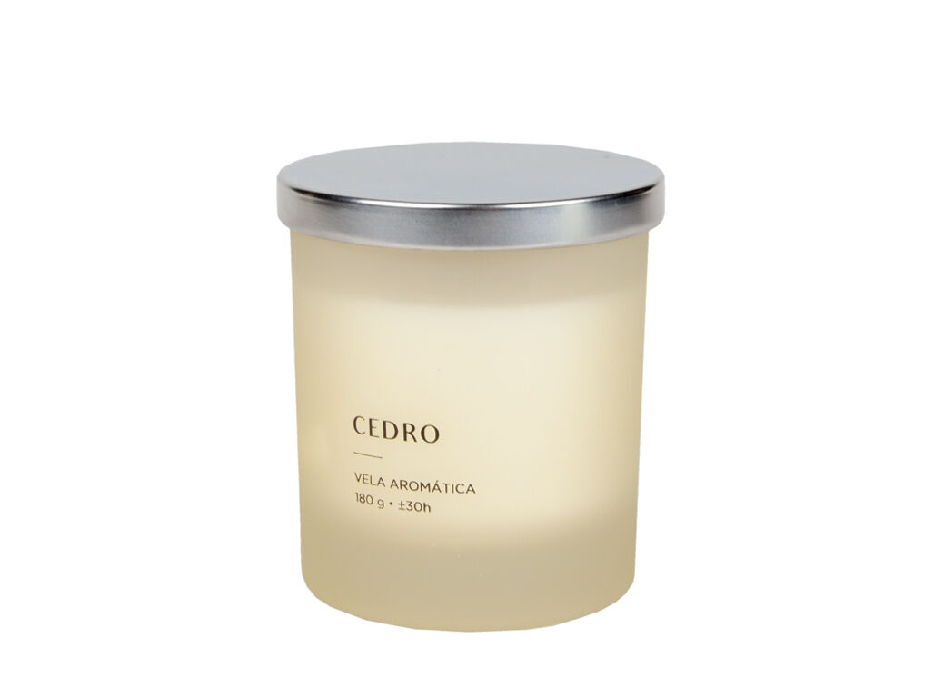 VELA EM COPO VIDRO MANULENA CEDRO 180G image number 0