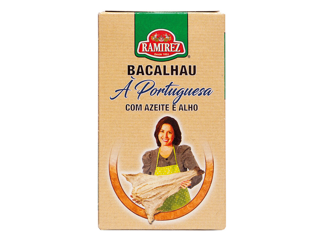 BACALHAU &Agrave; PORTUGUESA RAMIREZ C/AZEITE E ALHO 120(72)G