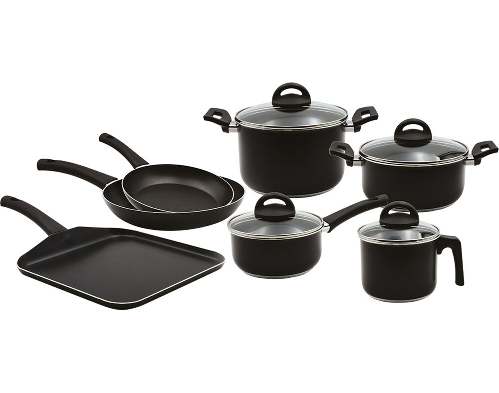 TREM DE COZINHA PRATICA GLASS CELAR ANTI-ADERENTE 7 PE&Ccedil;AS