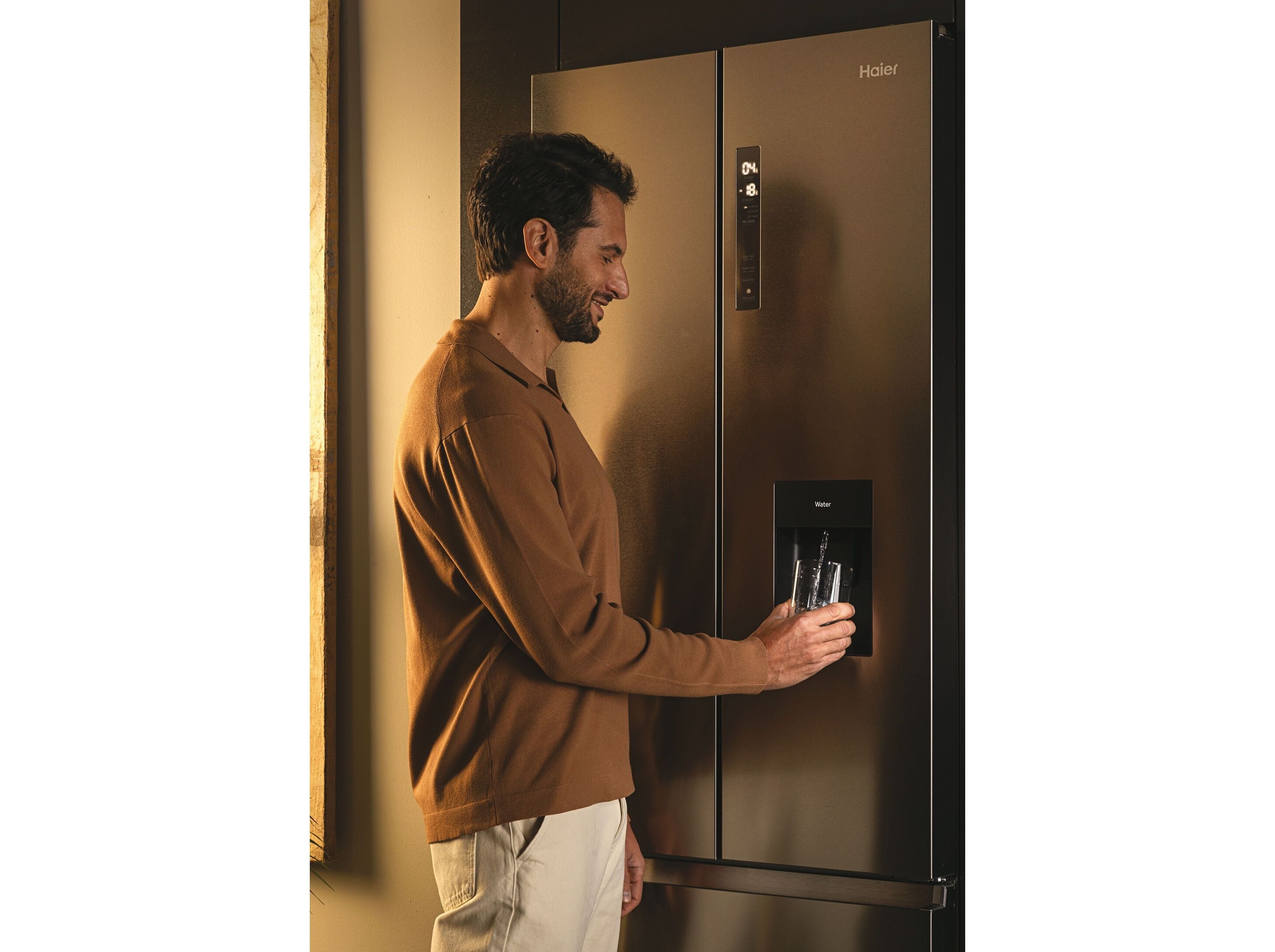 FRIGOR&Iacute;FICO AMERICANO HAIER HFW7720EWMP DISPENSADOR &Aacute;GUA E 477L image number 13