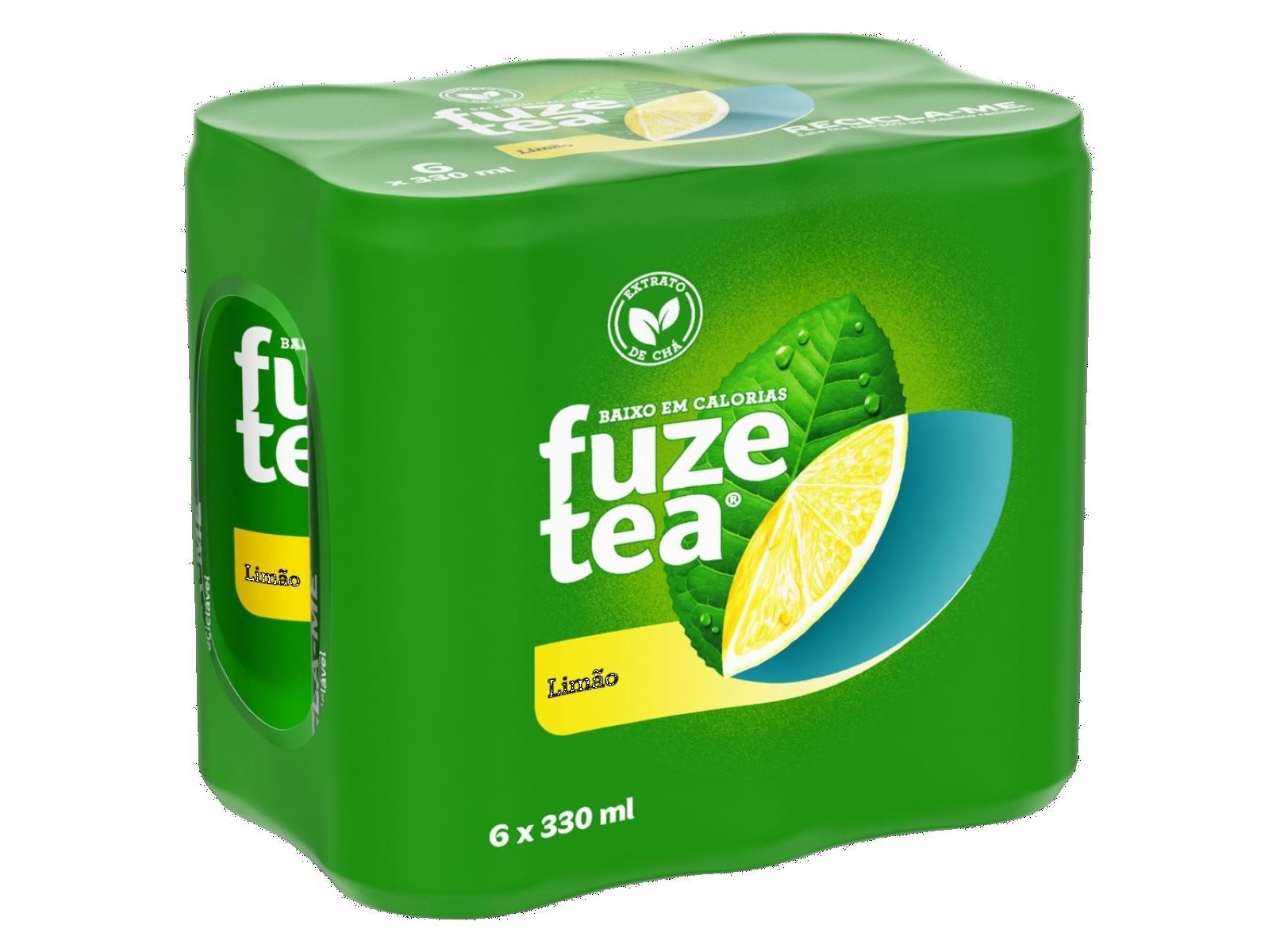 ICE TEA FUZE TEA LIM&Atilde;O LATA 6X0.33L image number 1