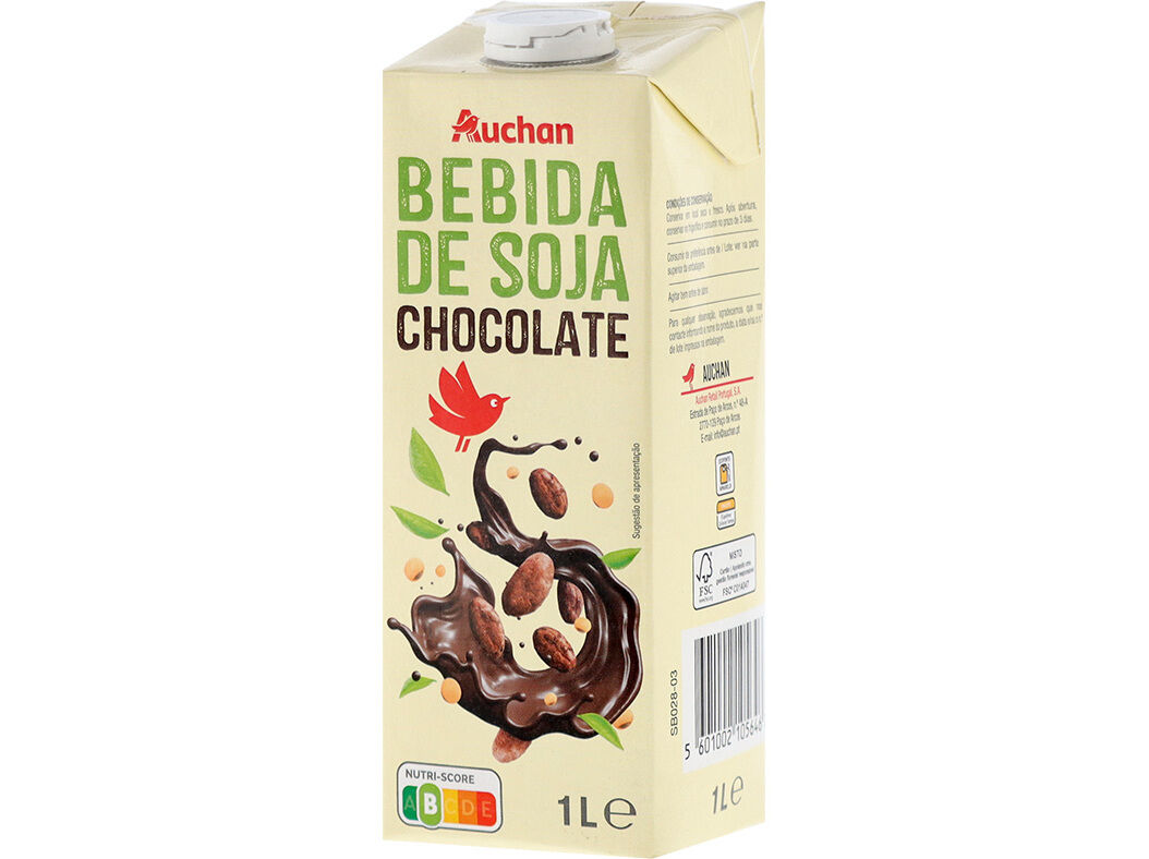 BEBIDA AUCHAN SOJA CHOCOLATE 1L image number 1