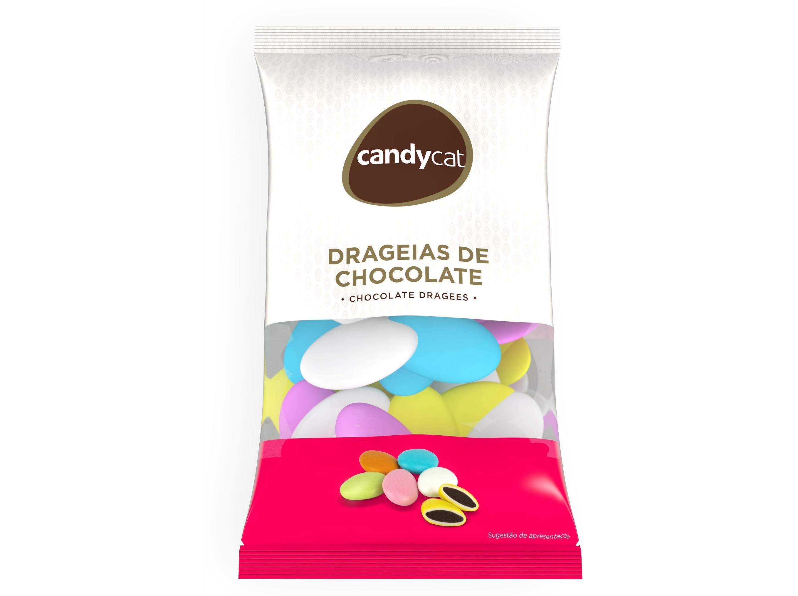 DRAGEIA CANDYCAT DE CHOCOLATE SAQUETA 150G