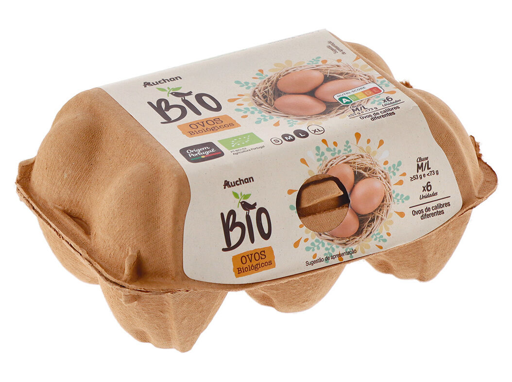 OVOS AUCHAN BIO CLASSE M/L 1/2 D&Uacute;ZIA image number 1