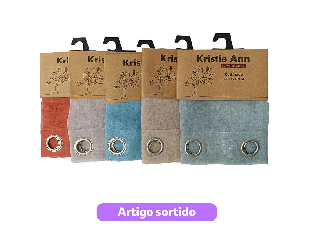 CORTINADO LAGUNA 140X240 CM CORES SORTIDAS