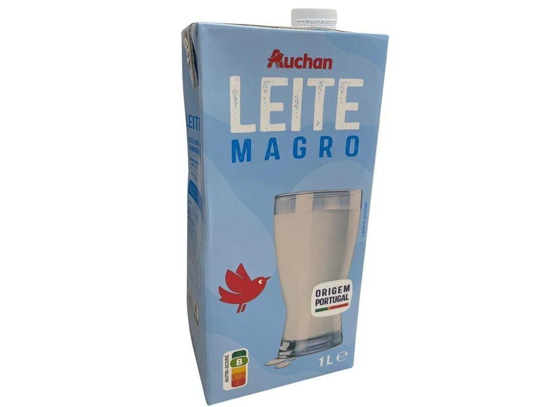 LEITE UHT AUCHAN MAGRO 1L