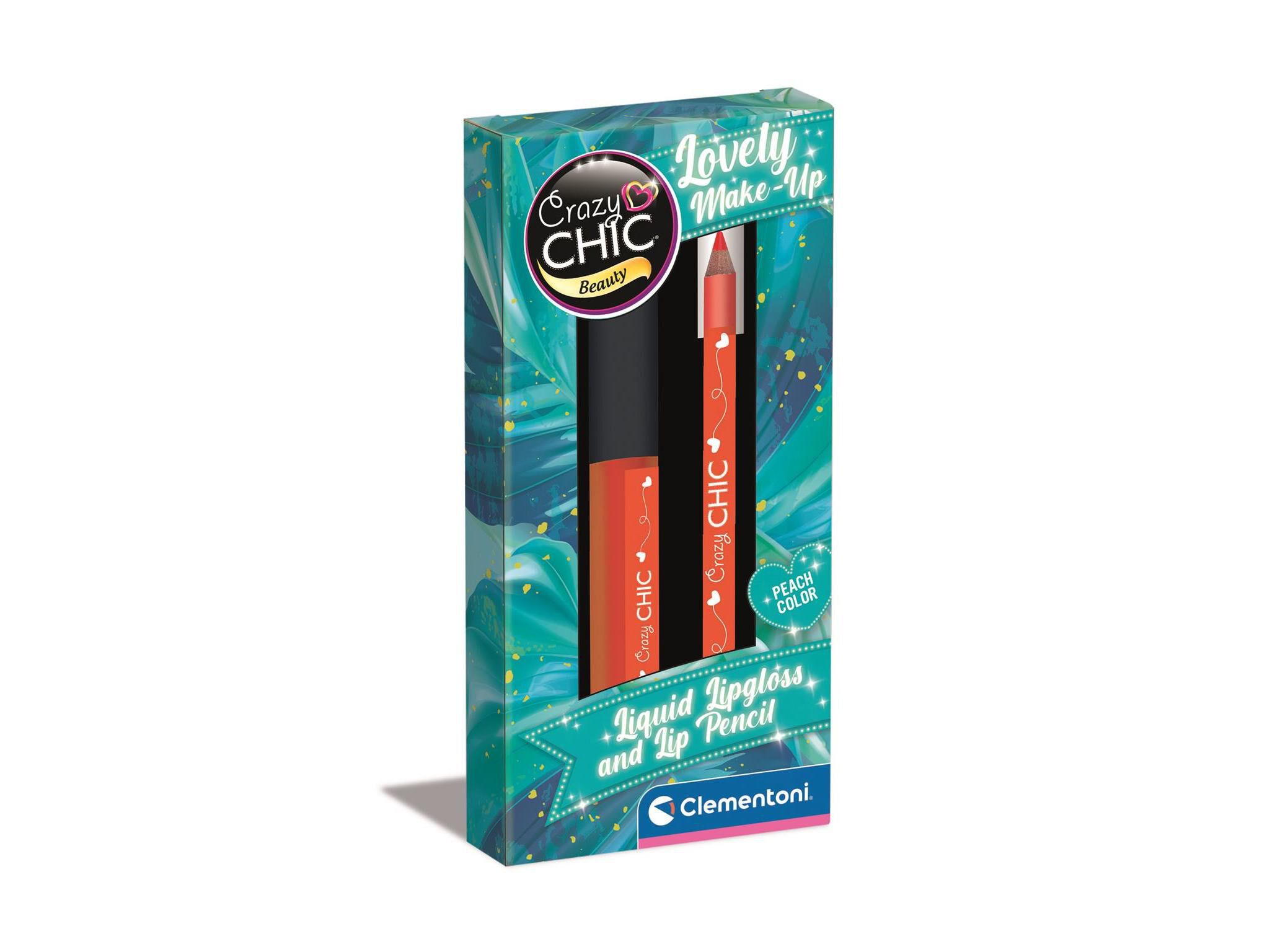 LIPGLOSS LIP PENCIL CRAZY CHIC CLEMENTONI PEACH