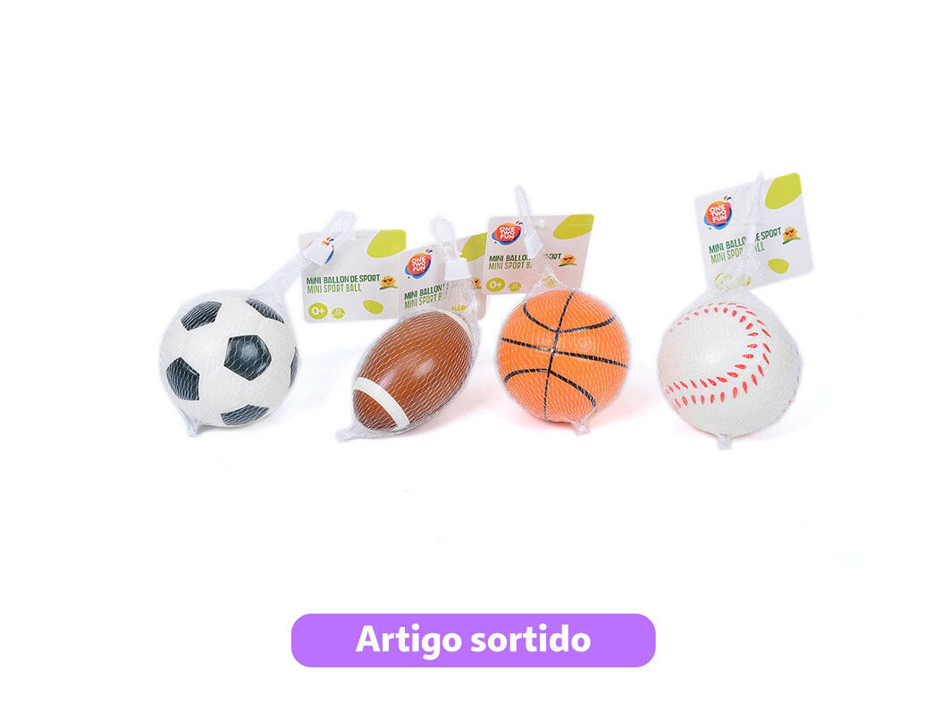 MINI BOLA ONE TWO FUN MODELOS SORTIDOS image number 0