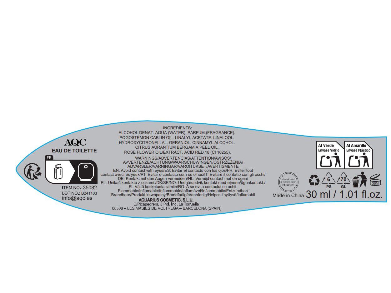 EAU DE TOILETTE AQC FRAGANCES LADY SECRET PINK 30 ML image number 1