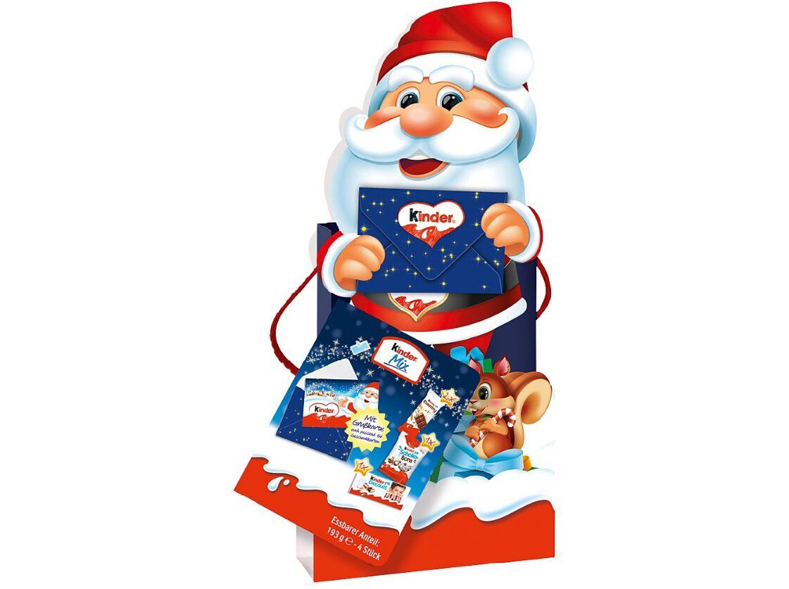 SACO PAI NATAL KINDER MIX DE CHOCOLATES 193G image number 0