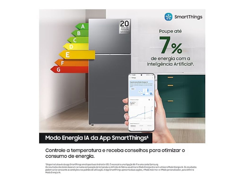 FRIGOR&Iacute;FICO 2 PORTAS SAMSUNG RT47CG6626S9 OPTIMAL FRESH+ 465L INOX image number 3