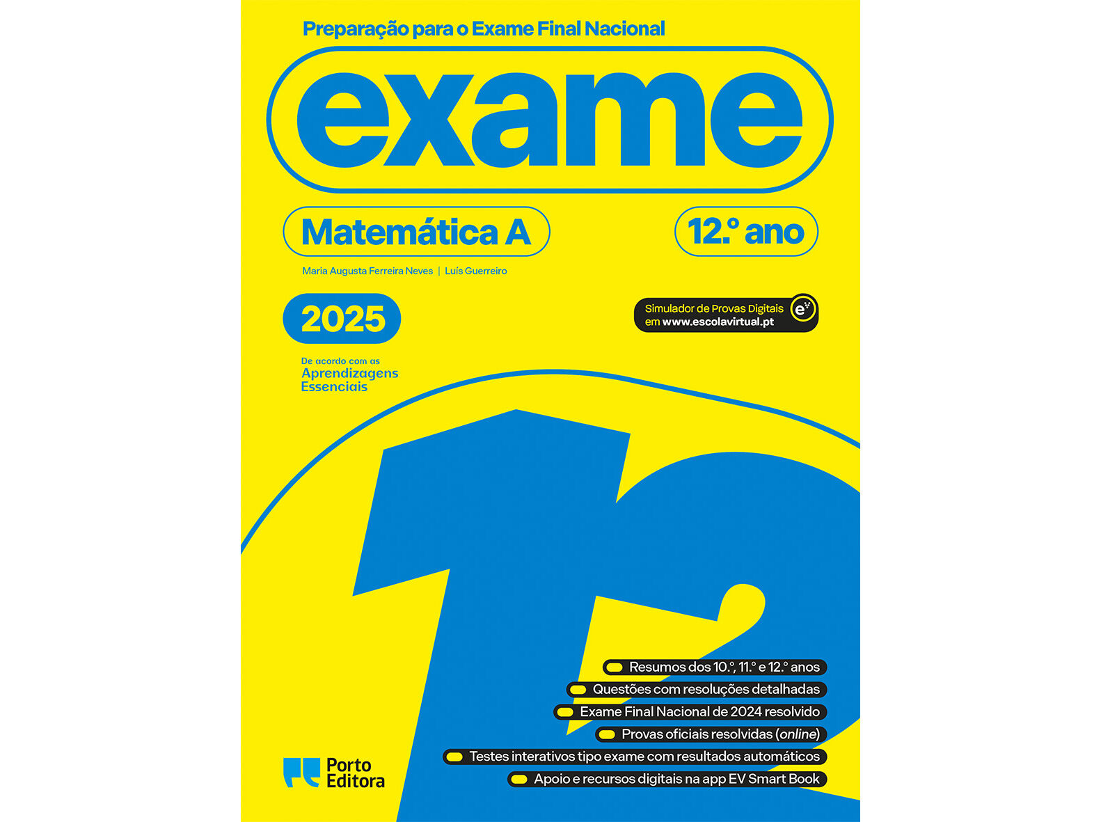 LIVRO PREPARA&Ccedil;&Atilde;O PARA O EXAME FINAL NAC 2025 MATEM&Aacute;TICA A 12 image number 0