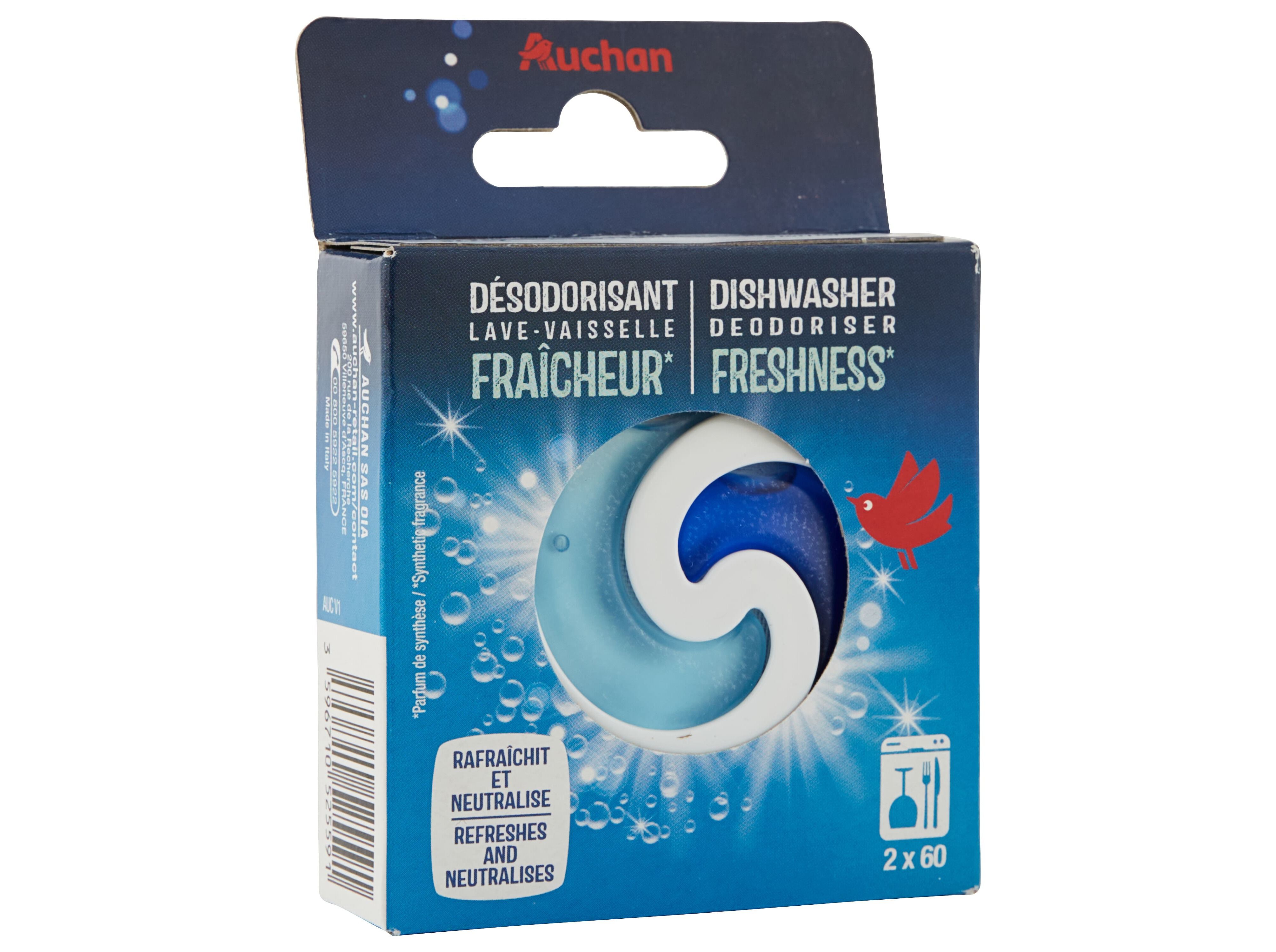 AMBIENTADOR PARA M&Aacute;QUINA LOI&Ccedil;A AUCHAN FRESCURA 2UN image number 1