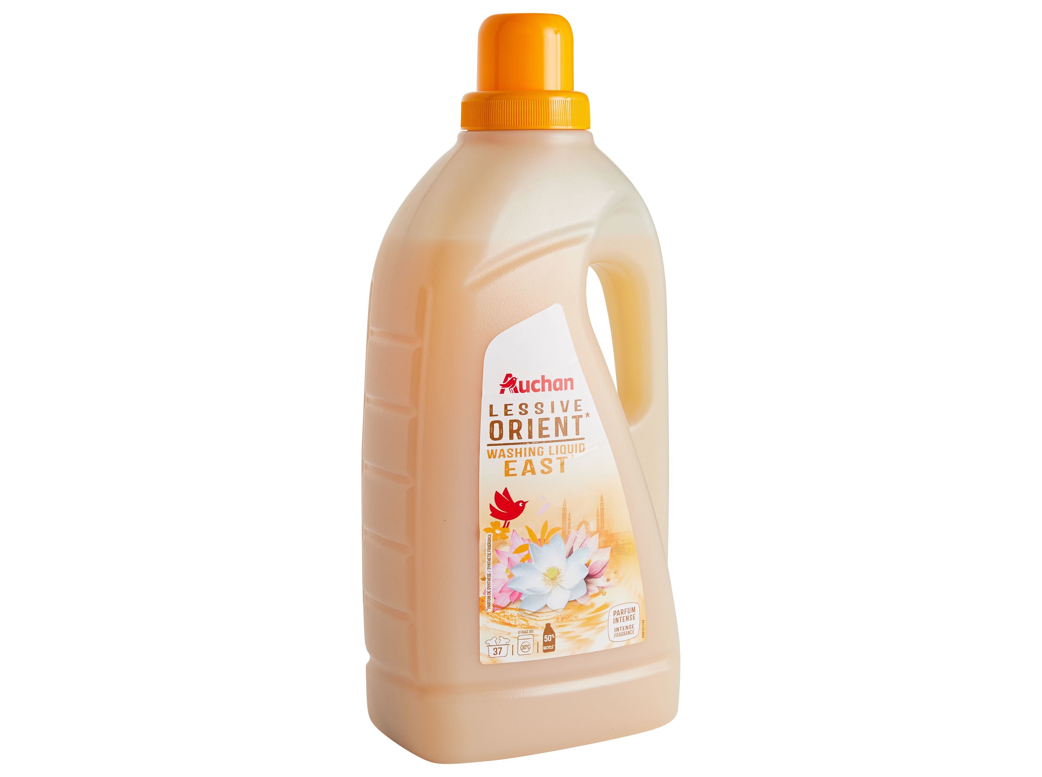DETERGENTE ROUPA M&Aacute;QUINA L&Iacute;QUIDO AUCHAN ORIENTE 37 DOSES image number 1