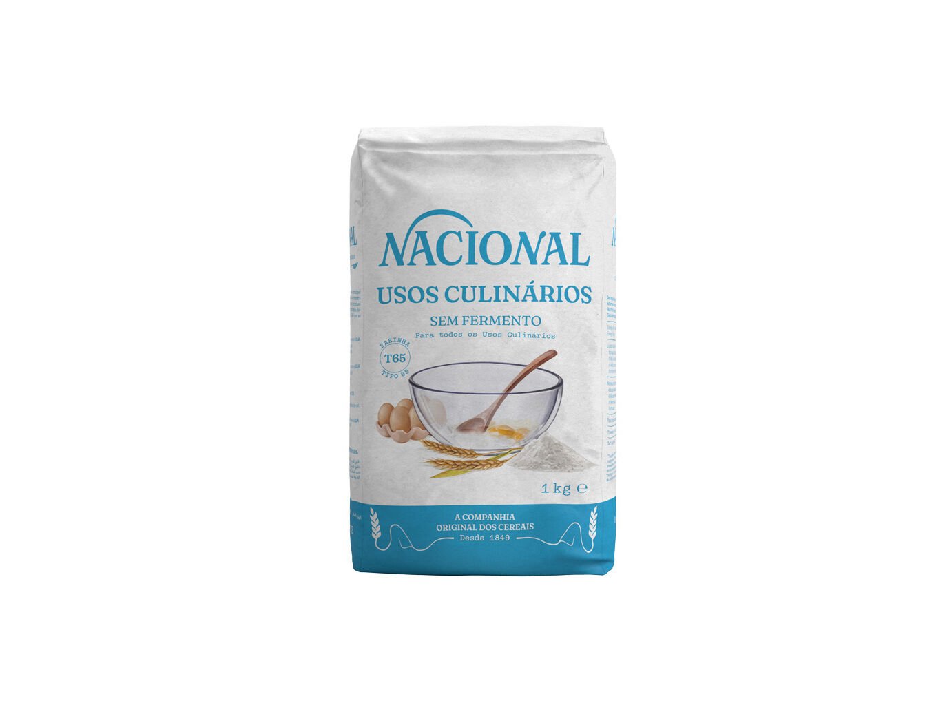FARINHA NACIONAL T65 SEM FERMENTO 1KG image number 1