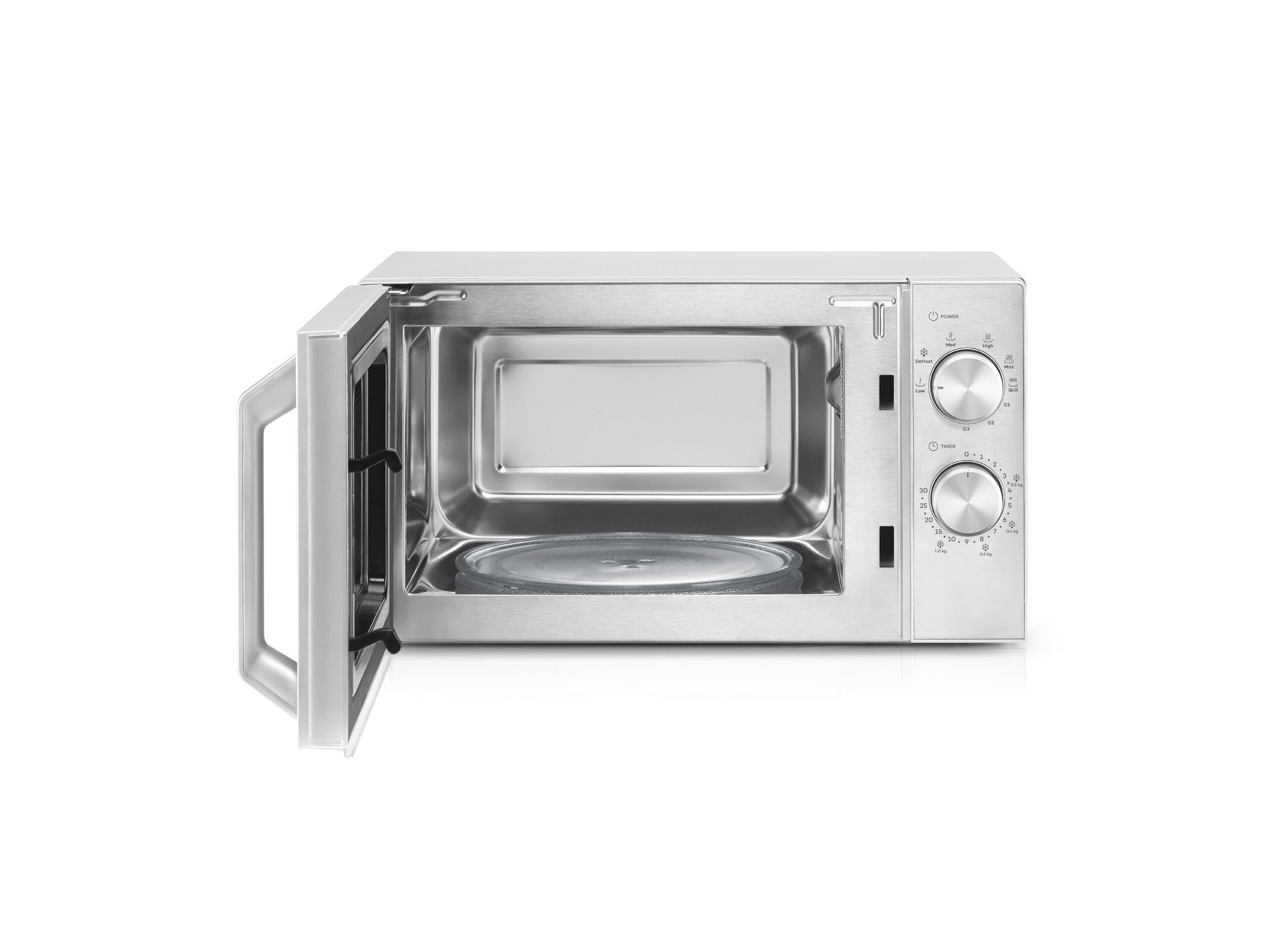 MICRO-ONDAS COM GRILL FLAMA 1815FL INOX 20L image number 3