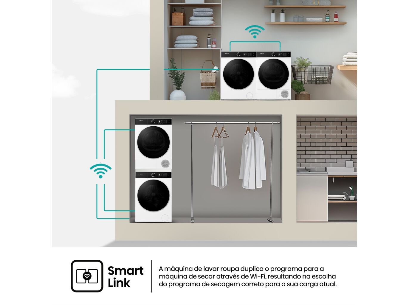 M&Aacute;QUINA DE LAVAR ROUPA HISENSE SERIE 5I WF5I8043BWF - BRANCO A 8KG A image number 9