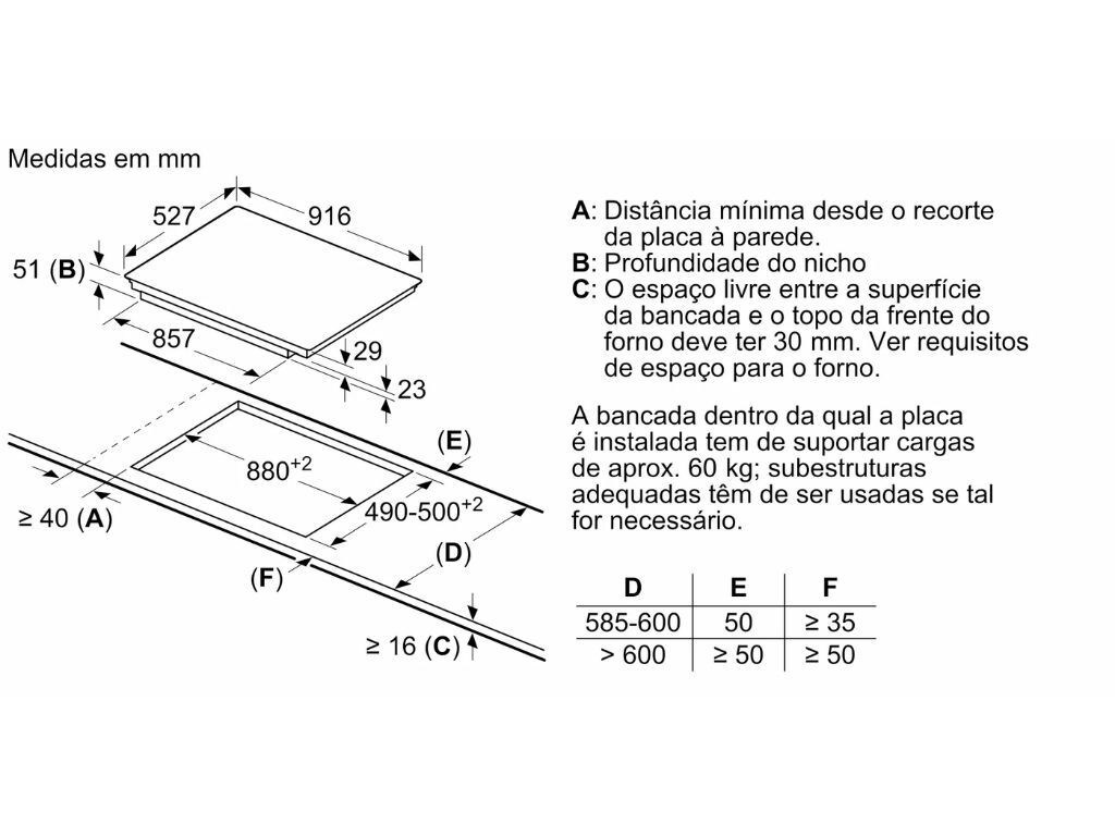 PLACA DE INDU&Ccedil;&Atilde;O BOSCH PXV975DV1E SERIE 8 PRETO 91.6CM image number 4