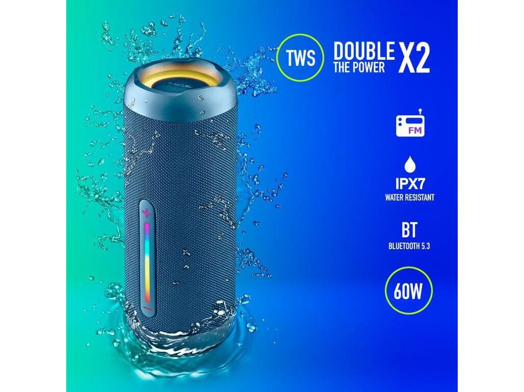 COLUNAS PORTATEIS BT NGS ROLLERFURIA3BLUE image number 7