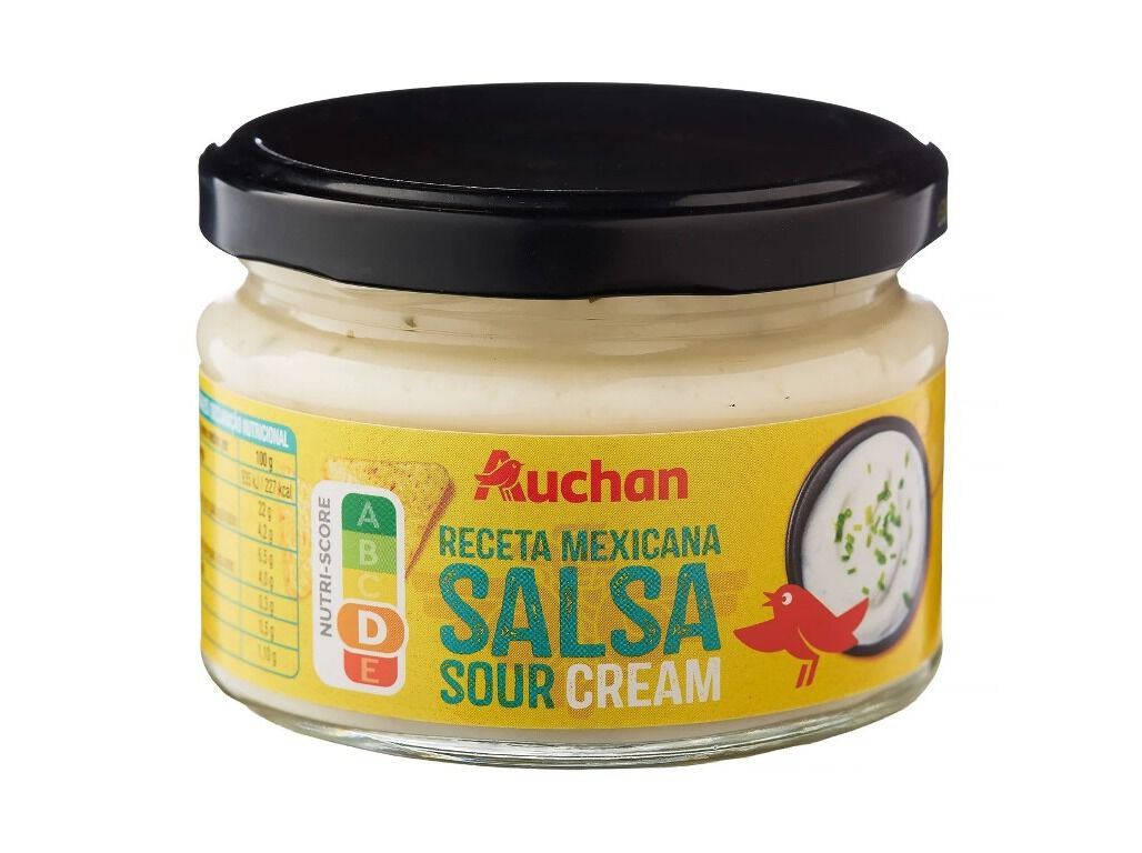 MOLHO AUCHAN SOUR CREAM 300 G image number 0