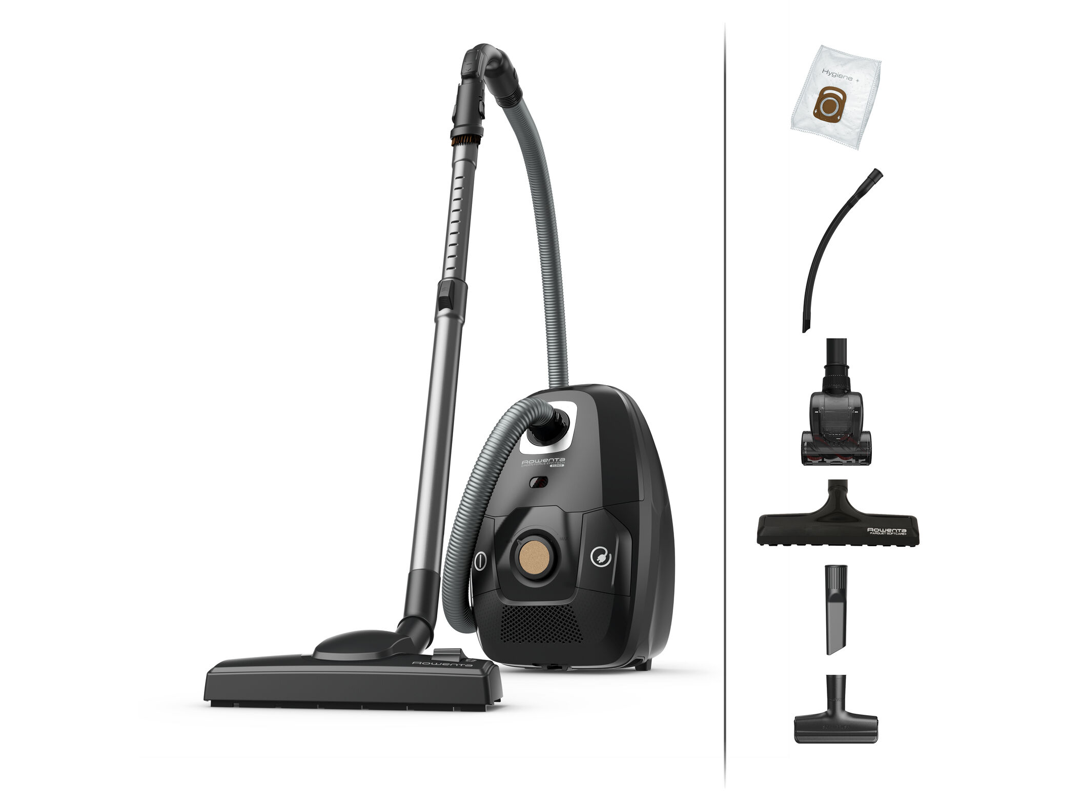 ASPIRADOR COM SACO ROWENTA RO6189EA GREEN FORCE EFFITECH - 4.5L/400W