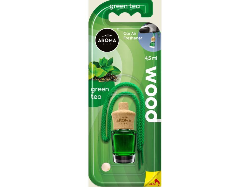AMBIENTADOR AUTO AROMA CAR WOOD 4.5ML GREEN TEA image number 0