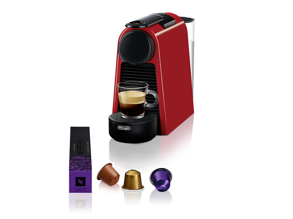 M&Aacute;QUINA DE CAF&Eacute; NESPRESSO DE'LONGHI ESSENZA MINI EN85.R VERMELHA 19 BAR 0.6L