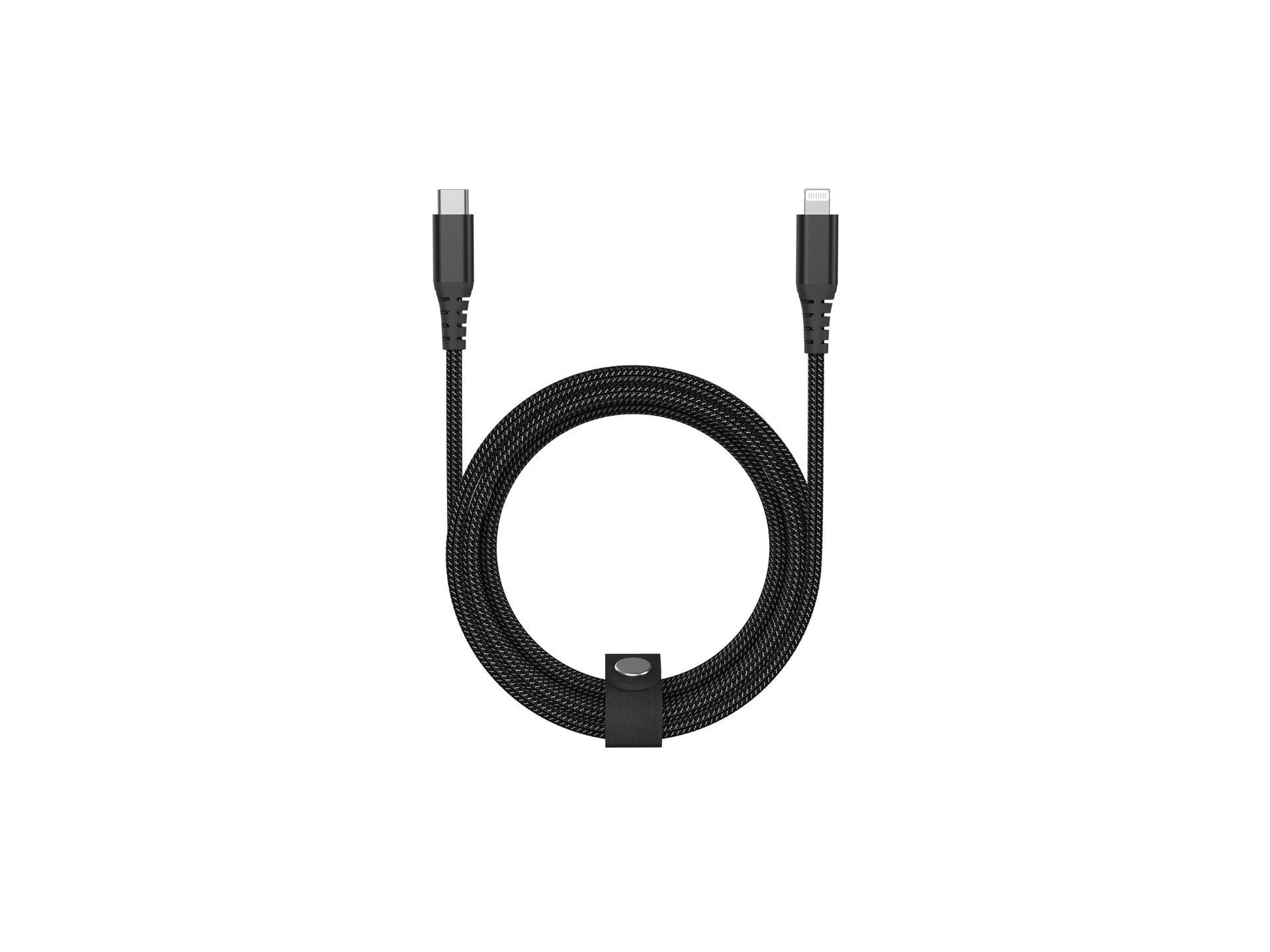 CABO USBC TO 8PIN QILIVE 600183183 RESIST. PRETO 1.5M image number 0