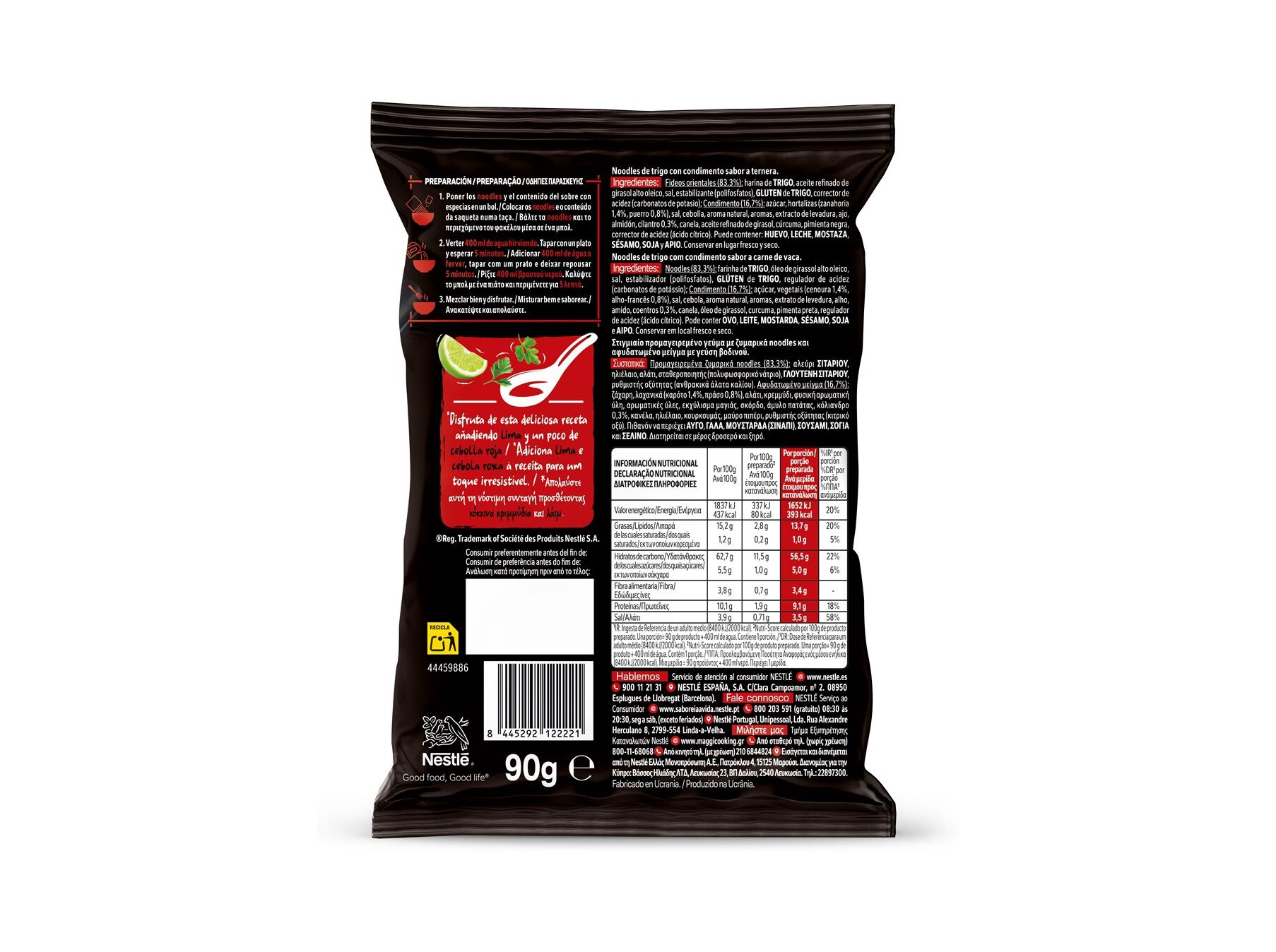 NOODLES MAGGI RAMEN BEEF 90G image number 1