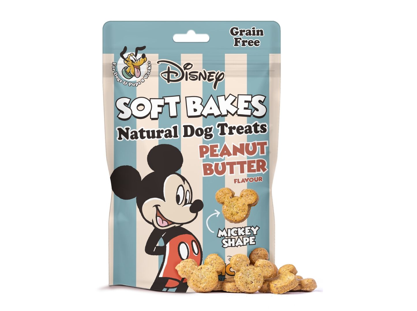 SNACKS C&Atilde;O GRAIN FREE DISNEY MANTEIGA DE AMENDOIM 100G image number 0