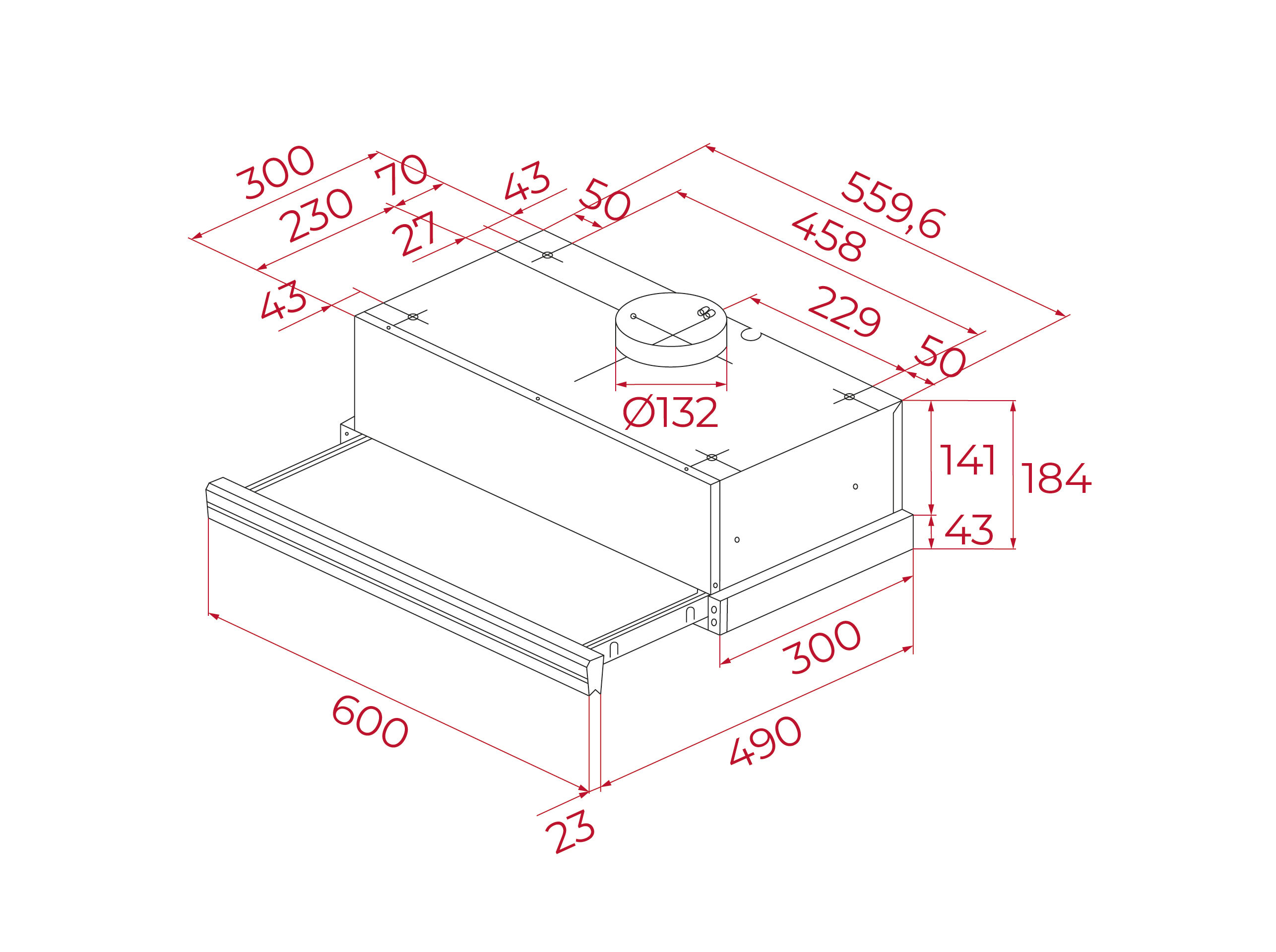 EXAUSTOR TELESCOPICO TEKA CNL 6400.2 IX INOX 60 CM image number 2