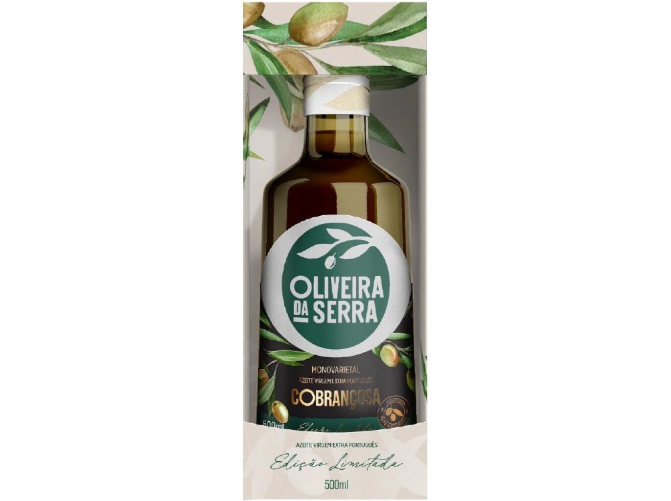 AZEITE VIRGEM EXTRA OLIVEIRA DA SERRA COBRANCOSA 500ML image number 0