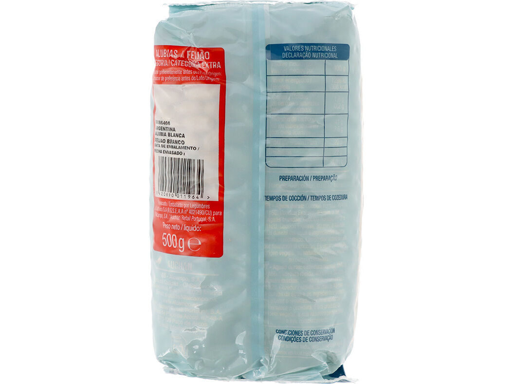 FEIJ&Atilde;O AUCHAN BRANCO SECO FIDALGO 500G image number 1