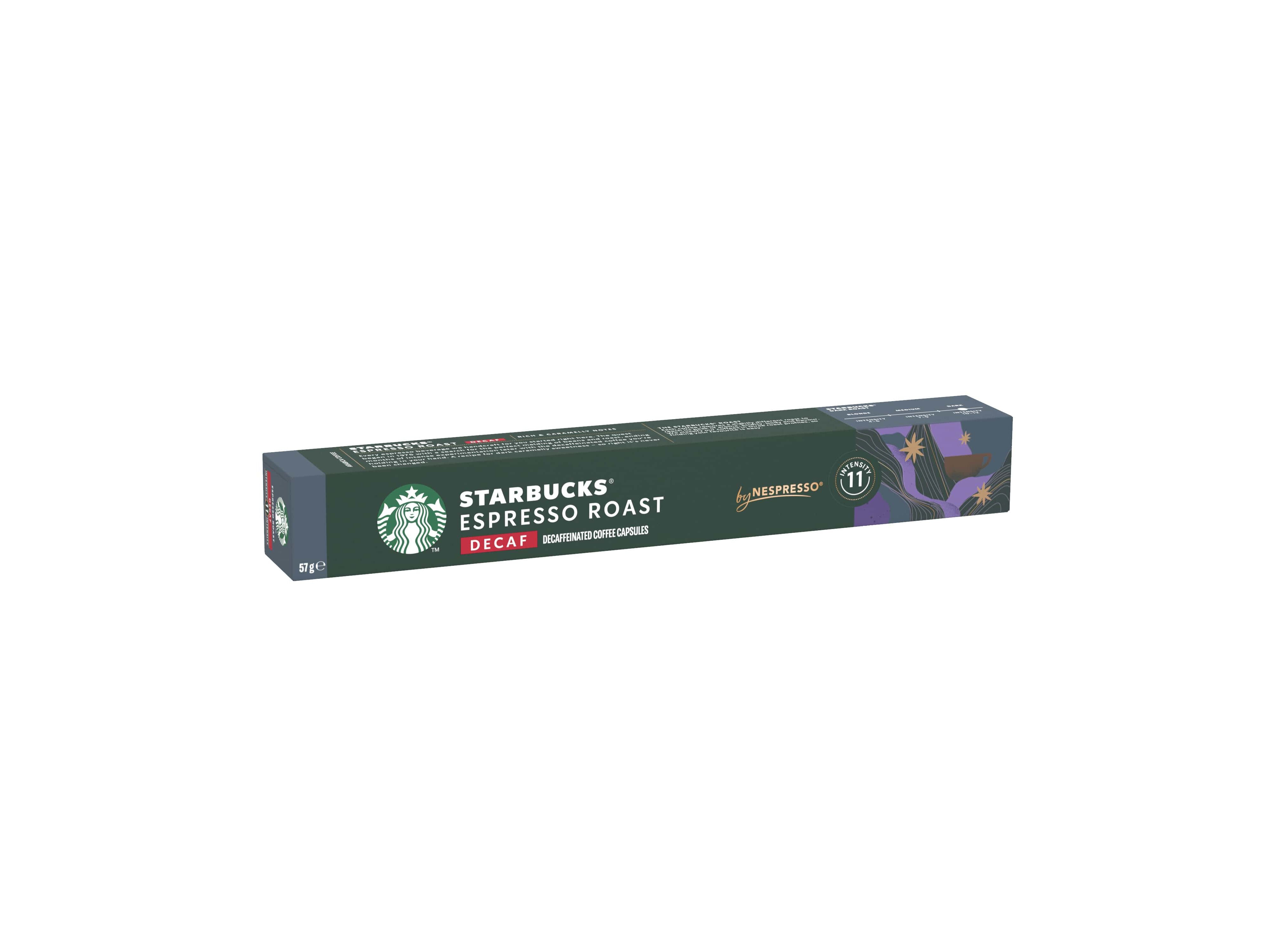 C&Aacute;PSULAS STARBUCKS COMPAT&Iacute;VEL NESPRESSO DESCAFEINADO DARK ROAST 10UN