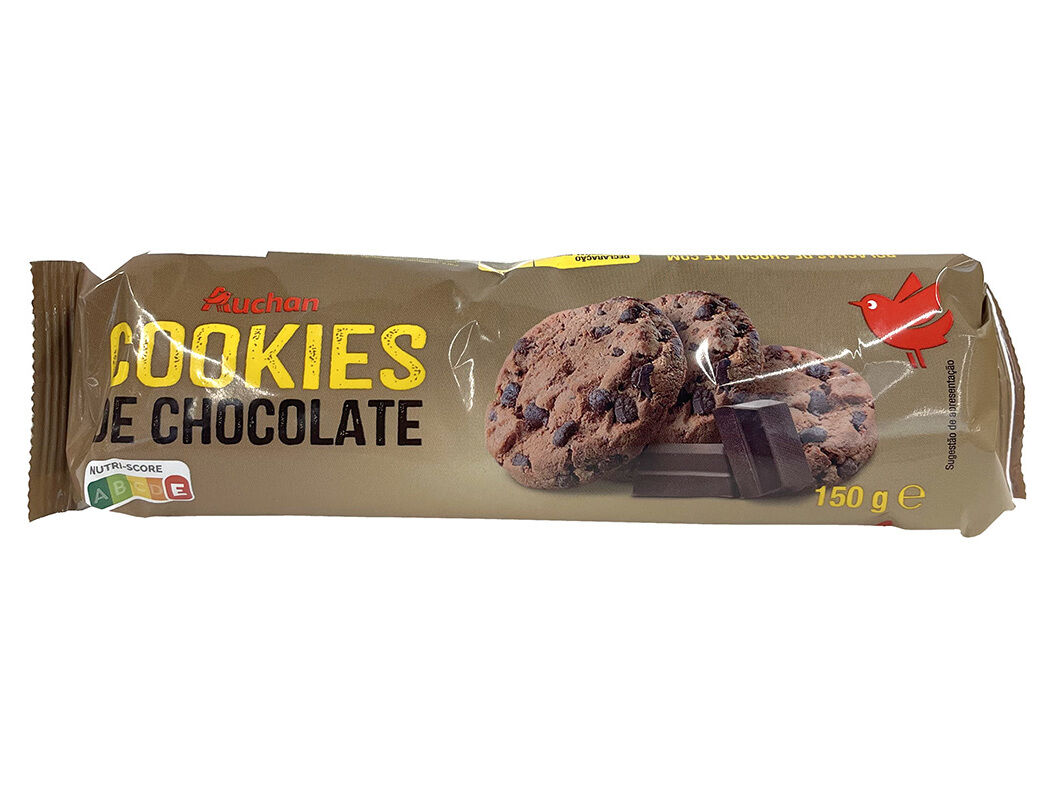 BOLACHA AUCHAN COOKIES CHOCOLATE 150G