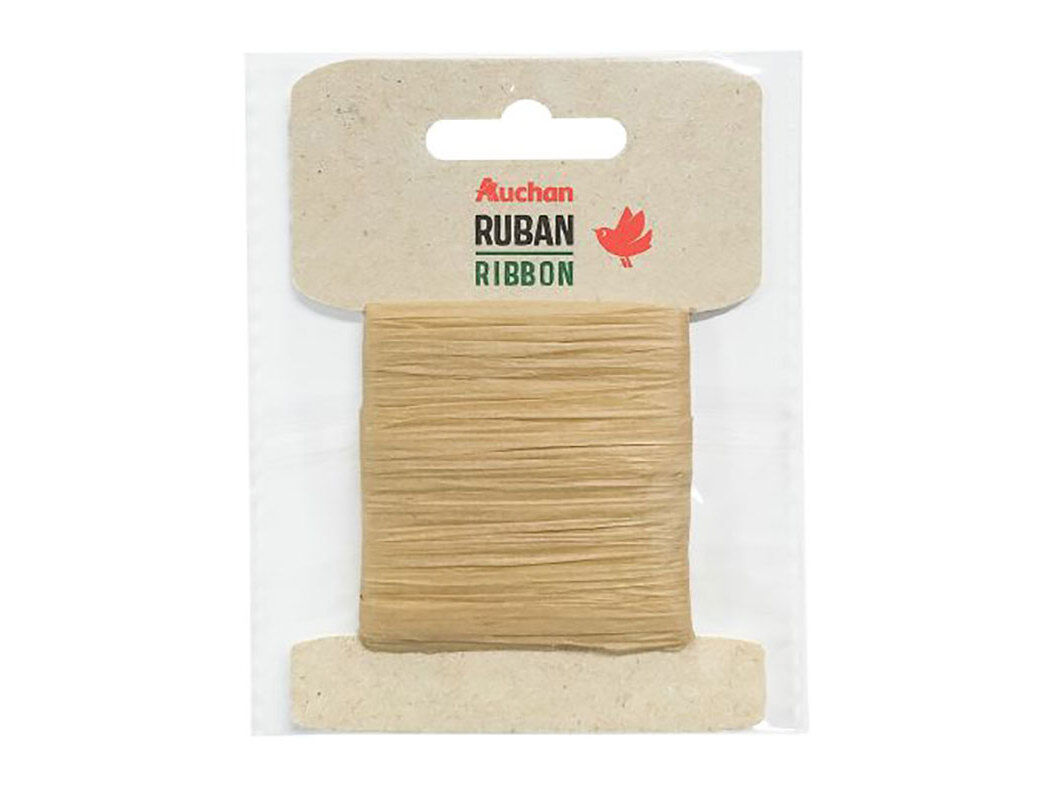 FITA PARA PRESENTES AUCHAN RAFIA 5M