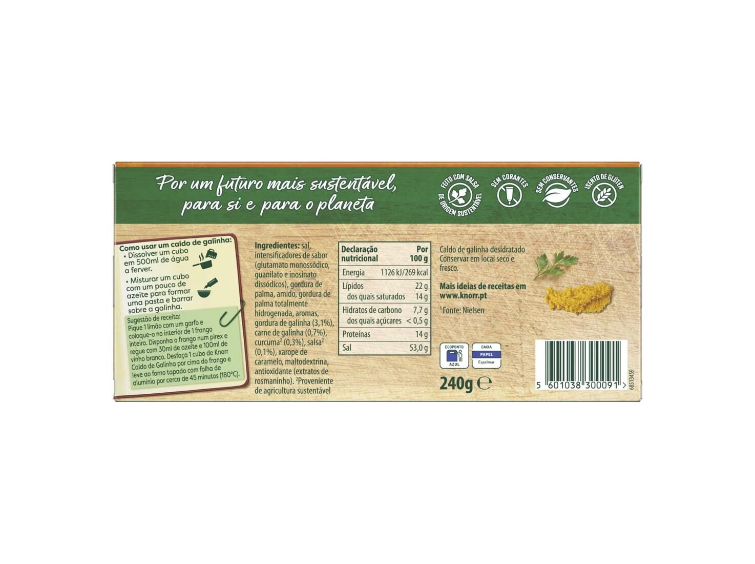 CALDO KNORR GALINHA 24 CUBOS 240G image number 2