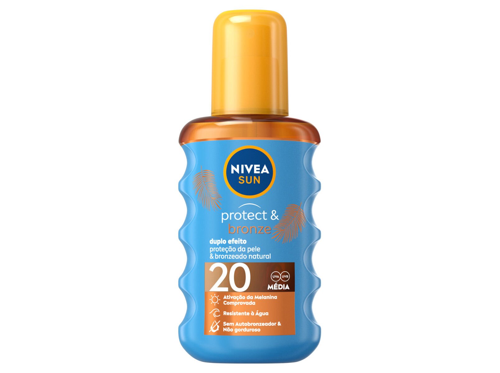 PROTETOR SOLAR BRONZEADO NATURAL SPRAY &Oacute;LEO FP20 PROTECT & BRONZE NIVEA SUN 200 ML